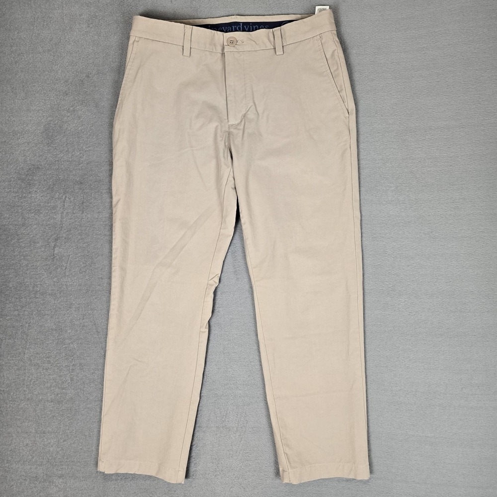 Vineyard Vines OTG Pants Mens 31x30 (Fits 31x27) Beige Performance On The Go